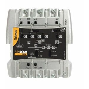 Televes Amplificateur minikom 4E/1S EasyF fm-vu-fi - Publicité Televes Amplificateur minikom 4E/1S EasyF fm-vu-fi - Publicité