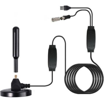 OEM Antenne Tv Numérique Dvb-t2,antenne Tv Puissante,tnt Amplificateur Signal Prendre En Charge De Tv 4k 1080p Vhf Hdtv Gratuites,pour Intérieur Et Extérieur,avec Base Magnétique Avec Câble 5m - Publicité OEM Antenne Tv Numérique Dvb-t2,antenne Tv Puissante,tnt Amplificateur Signal Prendre En Charge De Tv 4k 1080p Vhf Hdtv Gratuites,pour Intérieur Et Extérieur,avec Base Magnétique Avec Câble 5m - Publicité
