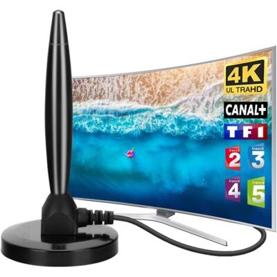 OEM Antenne Tv Intérieur Puissante Tnt Hd – 2024 Dernière Antenne Tv Intérieur Avec Amplificateur De Signal À Gain Élevé - Reception Longue Portée À 360° Avec Base Magnétique Pour Chaînes 4k 1080p Hd - Publicité OEM Antenne Tv Intérieur Puissante Tnt Hd – 2024 Dernière Antenne Tv Intérieur Avec Amplificateur De Signal À Gain Élevé - Reception Longue Portée À 360° Avec Base Magnétique Pour Chaînes 4k 1080p Hd - Publicité