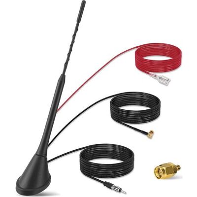 OEM Antenne De Voiture Dab/dab+ - Radio Numérique Fm/am Combinée - Antenne De Toit Avec Amplificateur - Connecteur Smb/sma + Adaptateur Din - Répartiteur De Signal Avec Câble De 5 M - Publicité OEM Antenne De Voiture Dab/dab+ - Radio Numérique Fm/am Combinée - Antenne De Toit Avec Amplificateur - Connecteur Smb/sma + Adaptateur Din - Répartiteur De Signal Avec Câble De 5 M - Publicité