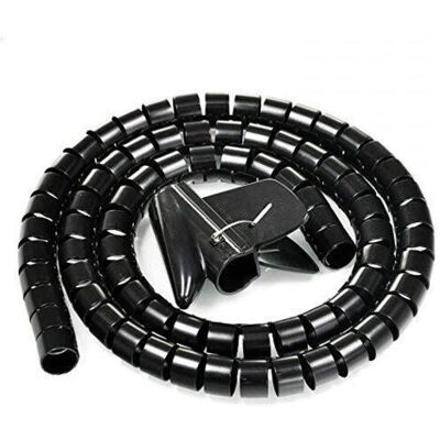 SCORPIO 1.5 Mètre, Câble Flexible Cutable Tube Spirale Tube Organiseur De Câble Tube De Fil Câble Manchon Fil Enveloppement Câble Enveloppe Fil Organisateur Pour Pc Tv Dvd Câble Antenne Stéréo Etc, Noir - Publicité SCORPIO 1.5 Mètre, Câble Flexible Cutable Tube Spirale Tube Organiseur De Câble Tube De Fil Câble Manchon Fil Enveloppement Câble Enveloppe Fil Organisateur Pour Pc Tv Dvd Câble Antenne Stéréo Etc, Noir - Publicité