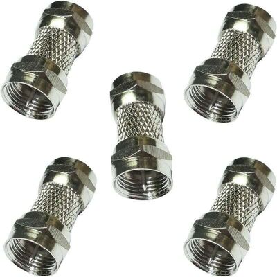 OEM 5x Connecteur Raccord Coupleur Fiche F Mâle-mâle Coaxial Satellite Antenne Tv Télé - Publicité OEM 5x Connecteur Raccord Coupleur Fiche F Mâle-mâle Coaxial Satellite Antenne Tv Télé - Publicité