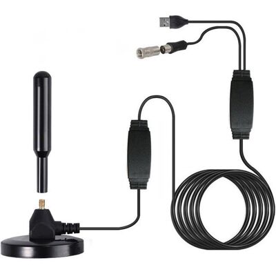 OEM Antenne Tv Numérique Dvb-t2,antenne Tv Puissante,tnt Amplificateur Signal Prendre En Charge De Tv 4k 1080p Vhf Hdtv Gratuites,pour Intérieur Et Extérieur,avec Base Magnétique Avec Câble 5m - Publicité OEM Antenne Tv Numérique Dvb-t2,antenne Tv Puissante,tnt Amplificateur Signal Prendre En Charge De Tv 4k 1080p Vhf Hdtv Gratuites,pour Intérieur Et Extérieur,avec Base Magnétique Avec Câble 5m - Publicité