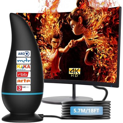 OEM Upgrade Antenne Tv, Antenne Tv Intérieure Puissante Tnt Hd,antenne Intérieure Hdtv Pour Tv Longue Portée Et Réception À 360° Amplificateur De Signal De Support Amélioré Pour Les Chaînes Locales Hd 4k - Publicité OEM Upgrade Antenne Tv, Antenne Tv Intérieure Puissante Tnt Hd,antenne Intérieure Hdtv Pour Tv Longue Portée Et Réception À 360° Amplificateur De Signal De Support Amélioré Pour Les Chaînes Locales Hd 4k - Publicité