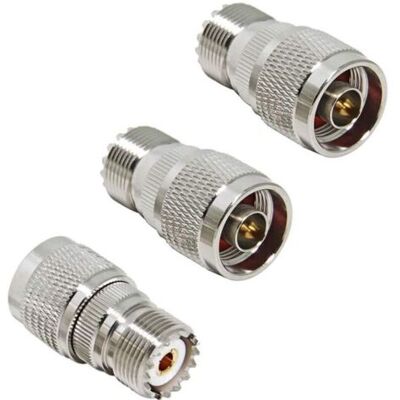 SCORPIO 3 Pièces N Mâle À Connecteur Femelle Uhf, N Mâle À Pl259 Femelle So-239 Convertisseur De Connecteur Coaxial Pour Antenne Radio Rf - Publicité SCORPIO 3 Pièces N Mâle À Connecteur Femelle Uhf, N Mâle À Pl259 Femelle So-239 Convertisseur De Connecteur Coaxial Pour Antenne Radio Rf - Publicité