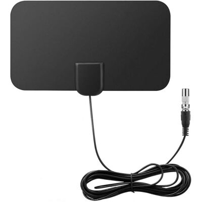 OEM 1 Antenne Tv, Numérique Intérieure, Amplificateur Signal 50 Miles, Compatible Hdtv 4k, Câble 3,7m - Publicité OEM 1 Antenne Tv, Numérique Intérieure, Amplificateur Signal 50 Miles, Compatible Hdtv 4k, Câble 3,7m - Publicité