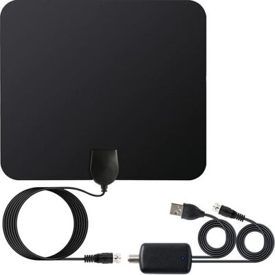 OEM Antenne Tv Intérieure Numérique Hdtv 4k 1080p Hd Vhf Uhf Avec Amplificateur De Signal Pour Chaînes Locales, Compatible Avec Tous Les Téléviseurs - Câble Coaxial De 3,6 M - Publicité OEM Antenne Tv Intérieure Numérique Hdtv 4k 1080p Hd Vhf Uhf Avec Amplificateur De Signal Pour Chaînes Locales, Compatible Avec Tous Les Téléviseurs - Câble Coaxial De 3,6 M - Publicité