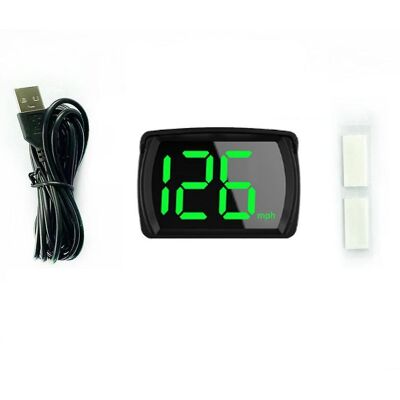 MIXHOME Affichage Tête Haute Voiture Gps Compteur De Vitesse Numérique Led Grands Caractères Km/h Mph Avec Adaptateur Chargeur - Publicité MIXHOME Affichage Tête Haute Voiture Gps Compteur De Vitesse Numérique Led Grands Caractères Km/h Mph Avec Adaptateur Chargeur - Publicité