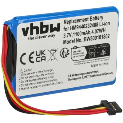 Vhbw Batterie Remplacement Pour Tomtom Hm9420236853 Ahl03711008 Pour Gps, Appareil De Navigation (1100mah, 3,7v, Li-ion) - Publicité Vhbw Batterie Remplacement Pour Tomtom Hm9420236853 Ahl03711008 Pour Gps, Appareil De Navigation (1100mah, 3,7v, Li-ion) - Publicité