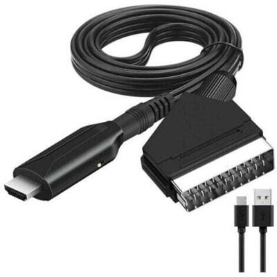 OEM Adaptateur Scart Vers Hdmi, Convertisseur Scart Vers Hdmi Avec Câble Hdmi, Pour Tv Full Hd 720p/1080p, Audio Et Vidéo Pour Lecteur Dvd, Décodeur Sky, Lecteur Blu-ray, Décodeur Tnt, Magnétoscope Vhs, X - Publicité OEM Adaptateur Scart Vers Hdmi, Convertisseur Scart Vers Hdmi Avec Câble Hdmi, Pour Tv Full Hd 720p/1080p, Audio Et Vidéo Pour Lecteur Dvd, Décodeur Sky, Lecteur Blu-ray, Décodeur Tnt, Magnétoscope Vhs, X - Publicité