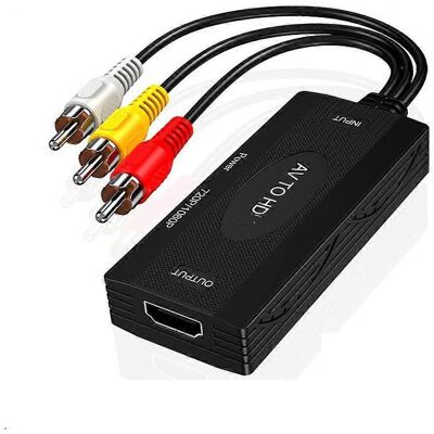 FLAMMKRAFT Convertisseur Rca Vers Hdmi Composite Vers Hdmi Adaptateur Supporte La Résolution 1080p-av Vers Hd- - Publicité FLAMMKRAFT Convertisseur Rca Vers Hdmi Composite Vers Hdmi Adaptateur Supporte La Résolution 1080p-av Vers Hd- - Publicité