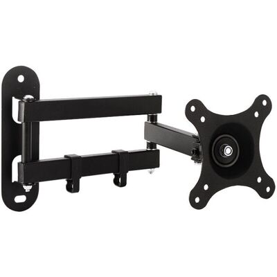 SANS MARQUE Support Tv Mural Pour Moniteur Et Télévision Plat/incurvé De 10-32 Pouces, Rotation À 360° Inclinaison 15°, Vesa 75x75 / 100x100mm Jusqu'à 15 Kg - Publicité SANS MARQUE Support Tv Mural Pour Moniteur Et Télévision Plat/incurvé De 10-32 Pouces, Rotation À 360° Inclinaison 15°, Vesa 75x75 / 100x100mm Jusqu'à 15 Kg - Publicité