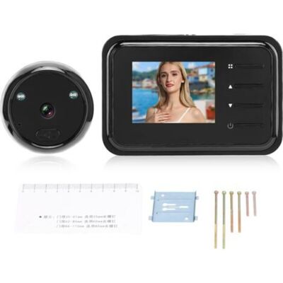 SANS MARQUE Sonnette Vidéo Sans Fil – Moniteur Lcd 2,4 Pouces – Caméra Hd Grand Angle 90° – Vision Nocturne Jusqu'à 3m – Installation Facile - Publicité SANS MARQUE Sonnette Vidéo Sans Fil – Moniteur Lcd 2,4 Pouces – Caméra Hd Grand Angle 90° – Vision Nocturne Jusqu'à 3m – Installation Facile - Publicité