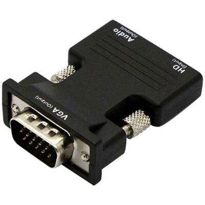 FLAMMKRAFT Convertisseur Hdmi Vers Vga Avec Câble Audio 3,5 Mm 1080p Pour Hd Femelle Vers - Publicité FLAMMKRAFT Convertisseur Hdmi Vers Vga Avec Câble Audio 3,5 Mm 1080p Pour Hd Femelle Vers - Publicité