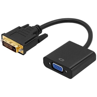 FLAMMKRAFT Câble Adaptateur De Connexion Dvi-d Vers Vga 1080p, Convertisseur Dvi 24+1 Broches Vers Vga - Publicité FLAMMKRAFT Câble Adaptateur De Connexion Dvi-d Vers Vga 1080p, Convertisseur Dvi 24+1 Broches Vers Vga - Publicité