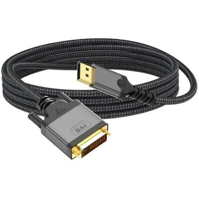 FLAMMKRAFT Câble Adaptateur Displayport Mâle-mâle Vers Dvi Pour Périphérique De Partage D'Écran - Publicité FLAMMKRAFT Câble Adaptateur Displayport Mâle-mâle Vers Dvi Pour Périphérique De Partage D'Écran - Publicité