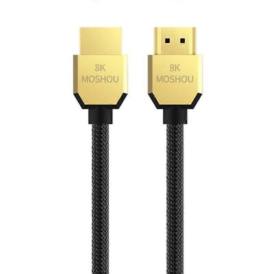 FLAMMKRAFT Câble Hdmi 2.1 Haute Vitesse Compatible 1080p Et 8k, 48 Gbit/s, 0,5 M - Publicité FLAMMKRAFT Câble Hdmi 2.1 Haute Vitesse Compatible 1080p Et 8k, 48 Gbit/s, 0,5 M - Publicité