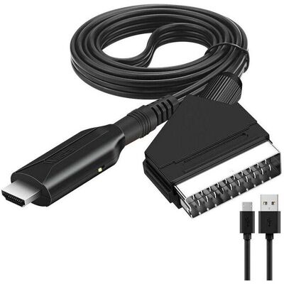 OEM Convertisseur Scart Vers Hdmi Avec Câble Inclus – Compatible Dvd, Vhs, Vcr – Résolution Full Hd 1080p/720p Pour Tv Moderne - Publicité OEM Convertisseur Scart Vers Hdmi Avec Câble Inclus – Compatible Dvd, Vhs, Vcr – Résolution Full Hd 1080p/720p Pour Tv Moderne - Publicité