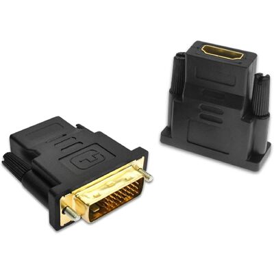 OEM 2 Adaptateur, Dvi Vers Hdmi, 1080p Full Hd, Connecteur Plaqué Or, Pour Écran, Tv, Console - Publicité OEM 2 Adaptateur, Dvi Vers Hdmi, 1080p Full Hd, Connecteur Plaqué Or, Pour Écran, Tv, Console - Publicité