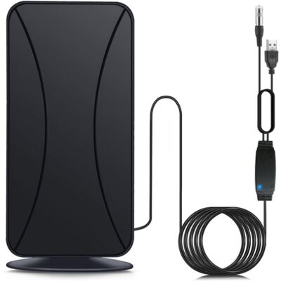 ALVIOR Antenne Tv - Antenne Hdtv Intérieure Extérieure Avec Amplificateur - Réception 360° Pour Téléviseurs Anciens Et Smart Tv - 4k - 1 Pièce - Publicité ALVIOR Antenne Tv - Antenne Hdtv Intérieure Extérieure Avec Amplificateur - Réception 360° Pour Téléviseurs Anciens Et Smart Tv - 4k - 1 Pièce - Publicité