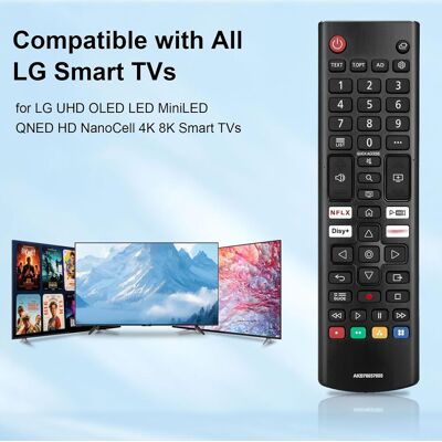 SANS MARQUE Télécommande Universelle Pour Téléviseurs Lg Uhd Oled Qhd Nanocell 4k 8k Smart Tv, Télécommande De Remplacement Pour Magic Remote Akb75855501 An-mr20ga Akb76040301 Akb76037605 - Publicité SANS MARQUE Télécommande Universelle Pour Téléviseurs Lg Uhd Oled Qhd Nanocell 4k 8k Smart Tv, Télécommande De Remplacement Pour Magic Remote Akb75855501 An-mr20ga Akb76040301 Akb76037605 - Publicité
