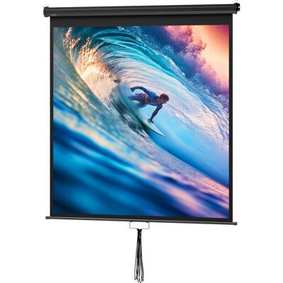 OEM Écran De Projection 85 Pouces Tv Et Home Cinema 4k Hd 1:1, 146 X 146 Cm - Publicité OEM Écran De Projection 85 Pouces Tv Et Home Cinema 4k Hd 1:1, 146 X 146 Cm - Publicité