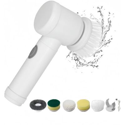 OEM Brosse De Nettoyage Électrique Rotative, Brosse De Nettoyage Sans Fil Rechargeable Avec 5 Brosses Remplaçables-dou - Publicité OEM Brosse De Nettoyage Électrique Rotative, Brosse De Nettoyage Sans Fil Rechargeable Avec 5 Brosses Remplaçables-dou - Publicité