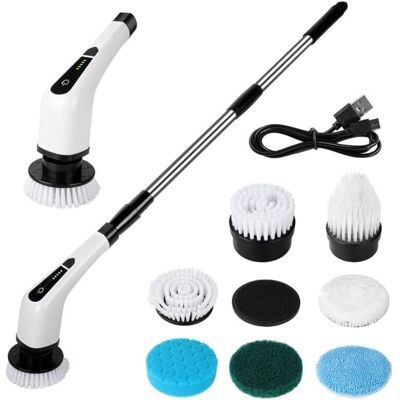 OEM Brosse De Nettoyage Électrique. Brosse De Nettoyage Rechargeable Par Usb. Épurateur Rotatif Sans Fil Avec Manche Télescopique Et 7 Têtes De Brosse Interchangeables. Épurateur Rotatif A - Publicité OEM Brosse De Nettoyage Électrique. Brosse De Nettoyage Rechargeable Par Usb. Épurateur Rotatif Sans Fil Avec Manche Télescopique Et 7 Têtes De Brosse Interchangeables. Épurateur Rotatif A - Publicité