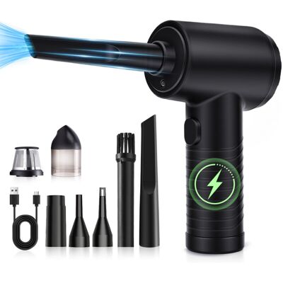 OEM Souffleur À Air Comprimé Sans Fil - Souffleur D'Air Comprimé Rechargeable 51 000 Tr/min Avec Lumière Led Pour Le Nettoyage De Claviers, D'Ordinateurs Et De Voitures-crezuo - Publicité OEM Souffleur À Air Comprimé Sans Fil - Souffleur D'Air Comprimé Rechargeable 51 000 Tr/min Avec Lumière Led Pour Le Nettoyage De Claviers, D'Ordinateurs Et De Voitures-crezuo - Publicité