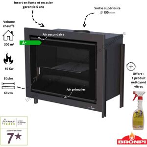 Insert Bois Paris 70 Vision Bronpi + Ventilation - Publicité Insert Bois Paris 70 Vision Bronpi + Ventilation - Publicité