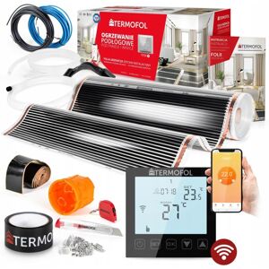 TERMOFOL Kit De Film Chauffant Infrarouge, Puissance 140 W, 100 Cm, Surface De Chauffe 10 M², Wi-fi, Noir - Publicité TERMOFOL Kit De Film Chauffant Infrarouge, Puissance 140 W, 100 Cm, Surface De Chauffe 10 M², Wi-fi, Noir - Publicité