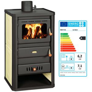 Poêle À Bois Hydraulique Prity S2 W10 – 13,3 Kw, Noir Graphite, Chaudière Intégrée De 14 L, Classe A - Publicité Poêle À Bois Hydraulique Prity S2 W10 – 13,3 Kw, Noir Graphite, Chaudière Intégrée De 14 L, Classe A - Publicité