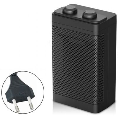SANS MARQUE Chauffage Soufflant Ptc, Chauffage Electrique Céramique Thermostat Réglable Avec Deux Réglages De Chaleur,1500w 70°oscillant Radiateur Electrique - Publicité SANS MARQUE Chauffage Soufflant Ptc, Chauffage Electrique Céramique Thermostat Réglable Avec Deux Réglages De Chaleur,1500w 70°oscillant Radiateur Electrique - Publicité