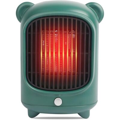 MOXIE Ventilateur De Chauffage Électrique En Céramique Portable Vert Ptc Petit Radiateur En Céramique Mini Radiateur Soufflant Avec Thermostat Réglable 500w Prise Eu Protection Contre - Publicité MOXIE Ventilateur De Chauffage Électrique En Céramique Portable Vert Ptc Petit Radiateur En Céramique Mini Radiateur Soufflant Avec Thermostat Réglable 500w Prise Eu Protection Contre - Publicité