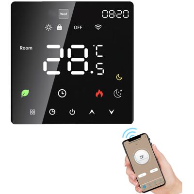 MOXIE Sjlerst Thermostat De Chauffage Au Sol, Thermostat D'Ambiance Thermostat De Chauffage Électrique Intelligent Wifi Programmable Protection Ip20 Commande (chauffage De L'Eau Wi-fi) - Publicité MOXIE Sjlerst Thermostat De Chauffage Au Sol, Thermostat D'Ambiance Thermostat De Chauffage Électrique Intelligent Wifi Programmable Protection Ip20 Commande (chauffage De L'Eau Wi-fi) - Publicité