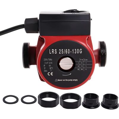 SANS MARQUE Lrs25/60-130 Pompe De Recirculation D'Eau Chaude, Pompe De Circulation D'Eau Pour Chauffage Central Par - Publicité SANS MARQUE Lrs25/60-130 Pompe De Recirculation D'Eau Chaude, Pompe De Circulation D'Eau Pour Chauffage Central Par - Publicité