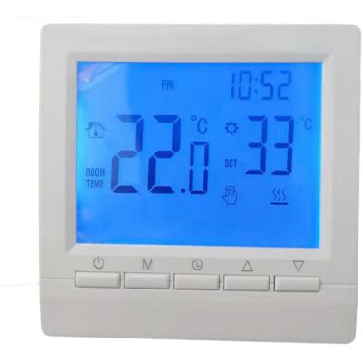 BRINSEA Thermostat Mural Intelligent Avec Écran Lcd Pour Chauffage Au Sol-rétroéclairage Bleu - Publicité BRINSEA Thermostat Mural Intelligent Avec Écran Lcd Pour Chauffage Au Sol-rétroéclairage Bleu - Publicité