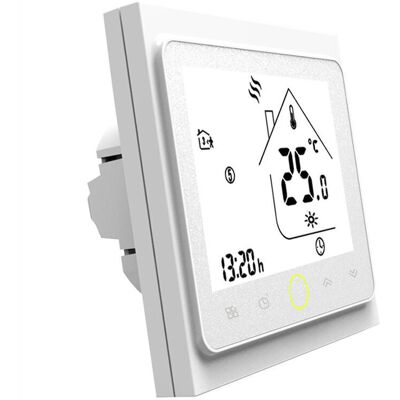 SANS MARQUE Modèle Bht-002-gc Chaudière Chauffe-eau Thermostat Intelligent Contrôleur De Température Blanc - Publicité SANS MARQUE Modèle Bht-002-gc Chaudière Chauffe-eau Thermostat Intelligent Contrôleur De Température Blanc - Publicité