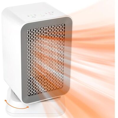 MOXIE Mini Chauffage Soufflant, Radiateur Soufflant Céramique 1000w, Élément Chauffant En Céramique Ptc, Fonction De Chauffage Rapide En 3 Secondes, Protection Contre L'Inclinaison Et La Surchauffe - Publicité MOXIE Mini Chauffage Soufflant, Radiateur Soufflant Céramique 1000w, Élément Chauffant En Céramique Ptc, Fonction De Chauffage Rapide En 3 Secondes, Protection Contre L'Inclinaison Et La Surchauffe - Publicité