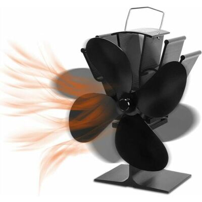 BRINSEA Ventilateur De Cuisinière À 4 Lames, Ventilateur Hors Tension De Protection De L'Environnement, Version Améliorée De Mute, Pour Poêles À Bois De Cheminée - Publicité BRINSEA Ventilateur De Cuisinière À 4 Lames, Ventilateur Hors Tension De Protection De L'Environnement, Version Améliorée De Mute, Pour Poêles À Bois De Cheminée - Publicité