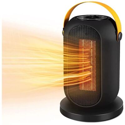 MOXIE Mini Radiateur Soufflant 1200w, 6 Modes, Ptc Radiateur Soufflant Céramique, Chauffage Electrique, 90°oscillation Thermostat Ajustable Pour Salle De Bain, Bureau, Salon Npterbl - Publicité MOXIE Mini Radiateur Soufflant 1200w, 6 Modes, Ptc Radiateur Soufflant Céramique, Chauffage Electrique, 90°oscillation Thermostat Ajustable Pour Salle De Bain, Bureau, Salon Npterbl - Publicité