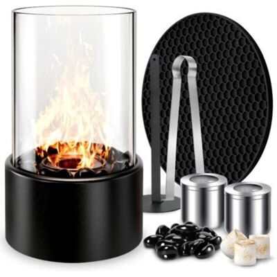 SANS MARQUE Cheminée Au Bioéthanol, Cheminée De Table À L'Éthanol, Cheminée De Table, Cheminée De Table Portable, Poêle D'Extérieur, Cadeau, Rond Et Autonome, Combustion Propre, Pas De Cheminée - Publicité SANS MARQUE Cheminée Au Bioéthanol, Cheminée De Table À L'Éthanol, Cheminée De Table, Cheminée De Table Portable, Poêle D'Extérieur, Cadeau, Rond Et Autonome, Combustion Propre, Pas De Cheminée - Publicité
