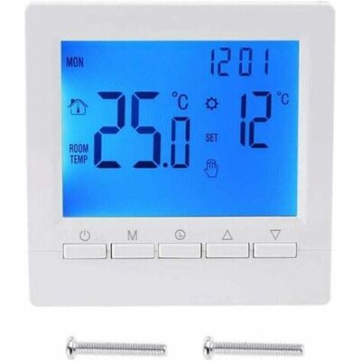 ABYSSE Thermostat Numérique Programmable Pour La Maison, Contrôleur De Température Intelligent, Thermostat De Chaudière À Gaz, Thermostat De Chauffage Mural Lcd - Publicité ABYSSE Thermostat Numérique Programmable Pour La Maison, Contrôleur De Température Intelligent, Thermostat De Chaudière À Gaz, Thermostat De Chauffage Mural Lcd - Publicité