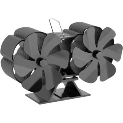 SANS MARQUE Ventilateur De Cheminée À 12 Pales, Double Moteur, Cycle De Chauffage Silencieux Et Continu, Pour Poêles À Bois Et Cheminées. Circulation D'Air Chaud Efficace Et Économies De Combustible - Publicité SANS MARQUE Ventilateur De Cheminée À 12 Pales, Double Moteur, Cycle De Chauffage Silencieux Et Continu, Pour Poêles À Bois Et Cheminées. Circulation D'Air Chaud Efficace Et Économies De Combustible - Publicité