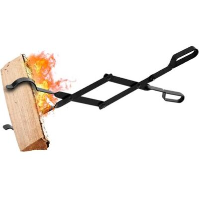 SCORPIO Pince À Bois Cheminée 66cm Avec Poignées À Toute Épreuve Pinces À Feu Pour Intérieur Poêle À Bois Fer Forgé Pinces À Bois De Plein Air Pince À Bûches De Bois Pour Feu De Camp Foyer Outils - Publicité SCORPIO Pince À Bois Cheminée 66cm Avec Poignées À Toute Épreuve Pinces À Feu Pour Intérieur Poêle À Bois Fer Forgé Pinces À Bois De Plein Air Pince À Bûches De Bois Pour Feu De Camp Foyer Outils - Publicité