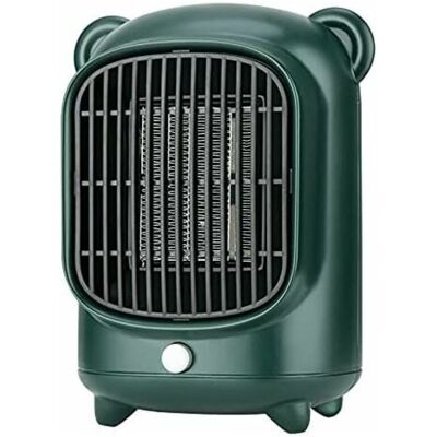 BRINSEA Chauffage D'Espace Électrique Portable 500 W Avec Thermostat, Petit Radiateur En Céramique De Bureau Avec Chambre Intérieure De Bureau-vert - Publicité BRINSEA Chauffage D'Espace Électrique Portable 500 W Avec Thermostat, Petit Radiateur En Céramique De Bureau Avec Chambre Intérieure De Bureau-vert - Publicité
