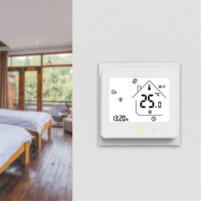 MOXIE Sjlerst Thermostat Intelligent Wi-fi Compatible Alexa Contrôleur De Température App Control 5a, Thermostat De Chauffe-eau Domestique/chaudière À Gaz (blanc) - Publicité MOXIE Sjlerst Thermostat Intelligent Wi-fi Compatible Alexa Contrôleur De Température App Control 5a, Thermostat De Chauffe-eau Domestique/chaudière À Gaz (blanc) - Publicité