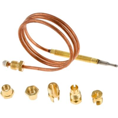 OEM Thermocouple Gaz Universel 60cm M6x0.75, Thermocouples De Sécurité Avec 5 Adaptateurs, Dispositif De Sécurité Pour Chauffage Gazinière Brasero Four Chauffe-eau - Publicité OEM Thermocouple Gaz Universel 60cm M6x0.75, Thermocouples De Sécurité Avec 5 Adaptateurs, Dispositif De Sécurité Pour Chauffage Gazinière Brasero Four Chauffe-eau - Publicité