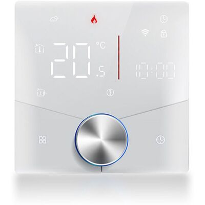 MOXIE Sjlerst Thermostat Intelligent Tuya Wifi, Contrôle Vocal Contrôleur De Température Programmable Hebdomadaire Avec Couleur De Lumière Dimmable Pour Le Chauffage Électrique - Publicité MOXIE Sjlerst Thermostat Intelligent Tuya Wifi, Contrôle Vocal Contrôleur De Température Programmable Hebdomadaire Avec Couleur De Lumière Dimmable Pour Le Chauffage Électrique - Publicité