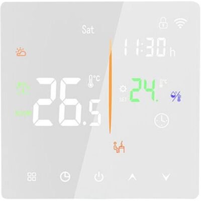 SANS MARQUE Thermostat Intelligent Wifi Programmable Universel Blanc Pour Chauffe-eau Domestique Chaudière Murale - Publicité SANS MARQUE Thermostat Intelligent Wifi Programmable Universel Blanc Pour Chauffe-eau Domestique Chaudière Murale - Publicité